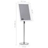 vidaXL A3 Pedestal Poster Stand Silver Aluminium Alloy