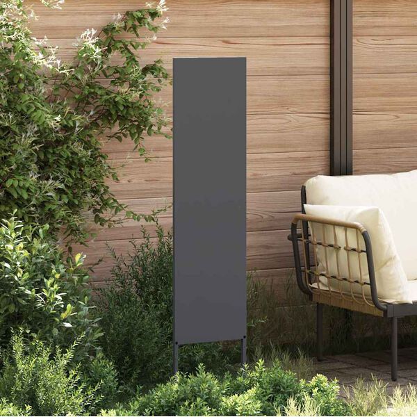 vidaXL Garden Privacy Screen Anthracite 32 x 140 cm Cold-rolled steel