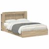 vidaXL Bed Frame with Storage Sonoma Oak 150 x 200 cm Engineered Wood