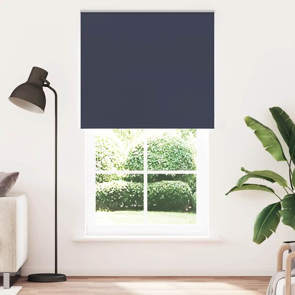 vidaXL Roller Blind Blackout Marine 135x210 cm Fabric Width 131.6 cm Polyester
