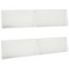 vidaXL Retaining Wall 4 pcs 100 x 12 x 30 cm Steel White