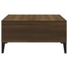 vidaXL Coffee Table Brown Oak 60x60x30 cm Engineered Wood