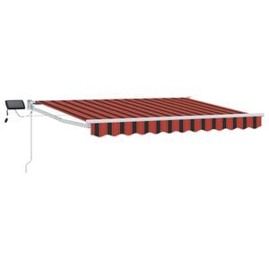 vidaXL Manual Retractable Awning with LEDs 3.5 x 2 m