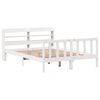 vidaXL Bed Frame without Mattress White 120x200 cm Solid Wood Pine