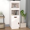 vidaXL Highboard White 34x40x108,5 cm Solid Wood Pine