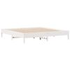 vidaXL Bed Frame without Mattress White 200x200 cm Solid Wood Pine
