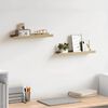 vidaXL Wall Shelves 2 pcs White and Sonoma Oak 40x9x3 cm