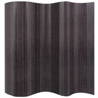 vidaXL Room Divider Bamboo Grey 250x165 cm