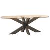 vidaXL Coffee Table Leg Spider Shape Black 98x58x(42-43) cm Steel