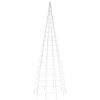 vidaXL LED Christmas Tree on Flagpole 550 LEDs Warm White 300 cm