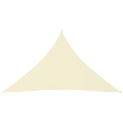 vidaXL Sunshade Sail Oxford Fabric Triangular 4x4x5.8 m Cream