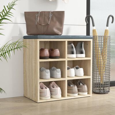 vidaXL Shoe Cabinet Sonoma Oak 52.5x30x50 cm