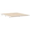 vidaXL Floor Bed Frame White 200 x 200 cm Solid pine wood