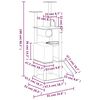 vidaXL Cat Tree with Sisal Scratching Posts Cream 168 cm