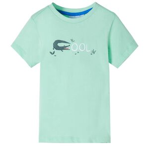vidaXL Kids' T-shirt with Short Sleeves Light Green 92