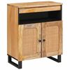 vidaXL Sideboard with Storage Brown 60 x 33.5 x 75 cm Solid Mango Wood