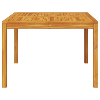 vidaXL Garden Dining Table 110x110x75 cm Solid Wood Acacia