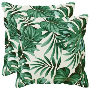 vidaXL Cushion Cover 2 pcs HOUTEN Leaf Pattern 30 x 30 cm Polyester