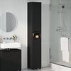 vidaXL Bathroom Cabinet Black 30.5 x 30 x 195 cm Engineered Wood