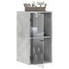 vidaXL Wall Cabinet with Glass Doors Concrete Grey 35x37x68.5 cm