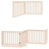 vidaXL Dog Gate with Door Foldable 10 Panels 800 cm Poplar Wood