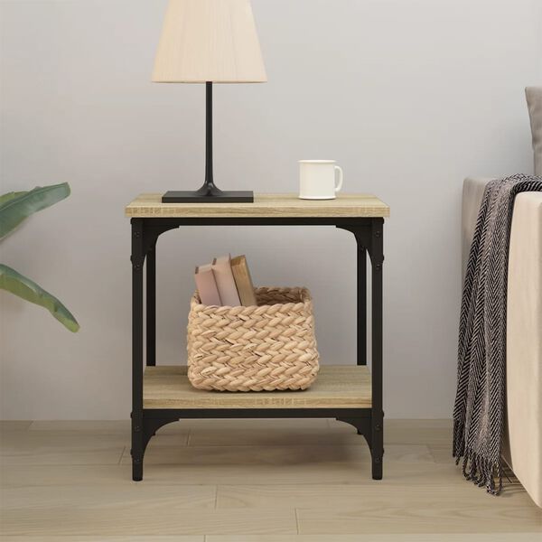 vidaXL Side Table Sonoma Oak 40x30x42 cm Engineered Wood