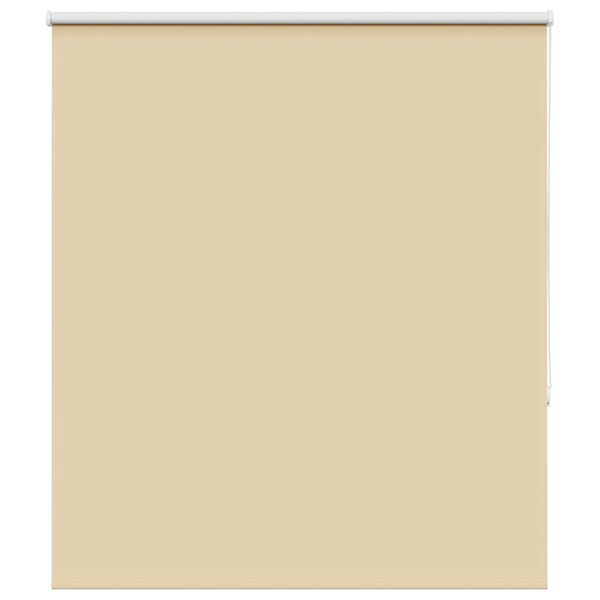 vidaXL Roller Blind Blackout Beige 135x130 cm Fabric Width 131.6 cm Polyester