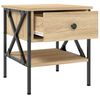 vidaXL Bedside Table Sonoma Oak 40x42x45 cm Engineered Wood