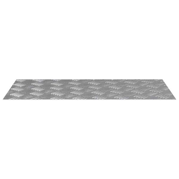 vidaXL Stair Tread Rectangular 4 pcs Silver 80 x 40 cm Aluminium