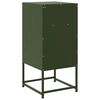 vidaXL Bedside Cabinets 2 pcs Olive Green 36x39x78 cm Steel