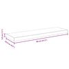 vidaXL Floating Wall Shelves 2 pcs Black 80x23.5x3.8 cm MDF