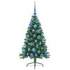 vidaXL Artificial Pre-lit Christmas Tree Green 120 cm PVC