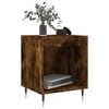 vidaXL Bedside Cabinet Smoked Oak 40x35x50 cm Engineered Wood