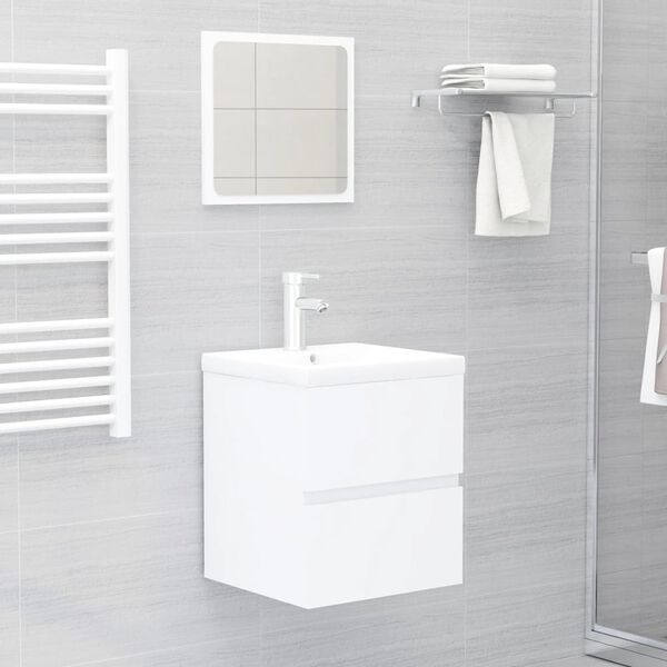 vidaXL Sink Cabinet White 41x38.5x45 cm Engineered Wood