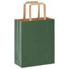 vidaXL Paper Bags 50 pcs with Handles Green 18x8x22 cm