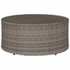 vidaXL Outdoor Coffee Tables Grey &Oslash; 68 x 30 cm Rattan