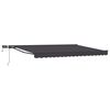 vidaXL Manual Awning Frame with LEDs Anthracite 5 x 3.5 m