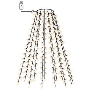 vidaXL Christmas Tree Net Lights with 150 LEDs Cold White 150 cm