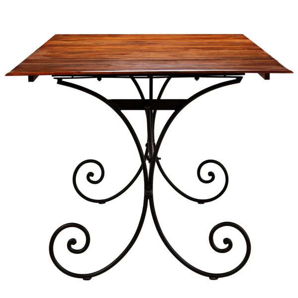 vidaXL Dining Table Solid Wood with Honey Finish 200x100x76 cm