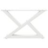 vidaXL Coffee Table Legs 2 pcs White 50x(30-31.3) cm Steel