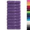 vidaXL Premium Bath Towels "SOLUND" 10 pcs Purple 100x150 cm 600 gsm