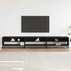 vidaXL TV Cabinet Black 270x40x46 cm Engineered Wood