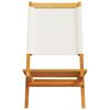 vidaXL Garden Chairs 2 pcs Cream White Solid Wood Acacia and Fabric