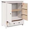 vidaXL Highboard White 83x41,5x100 cm Solid Wood Pine