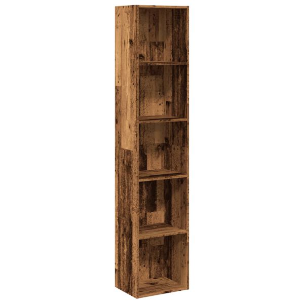 vidaXL Bookcase Old Wood 40x30x189 cm Engineered Wood