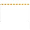 vidaXL Retractable Awning 200x150 cm Yellow and White