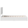 vidaXL Storage Bed with Headboard White 90 x 200 cm Engineered Wood