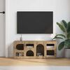 vidaXL TV Cabinet Artisan Oak 100 x 35 x 40 cm Engineered Wood