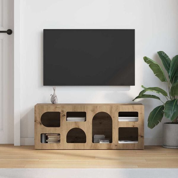 vidaXL TV Cabinet Artisan Oak 100 x 35 x 40 cm Engineered Wood