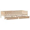 vidaXL Daybed with Drawers without Mattress 80x200 cm Solid Wood